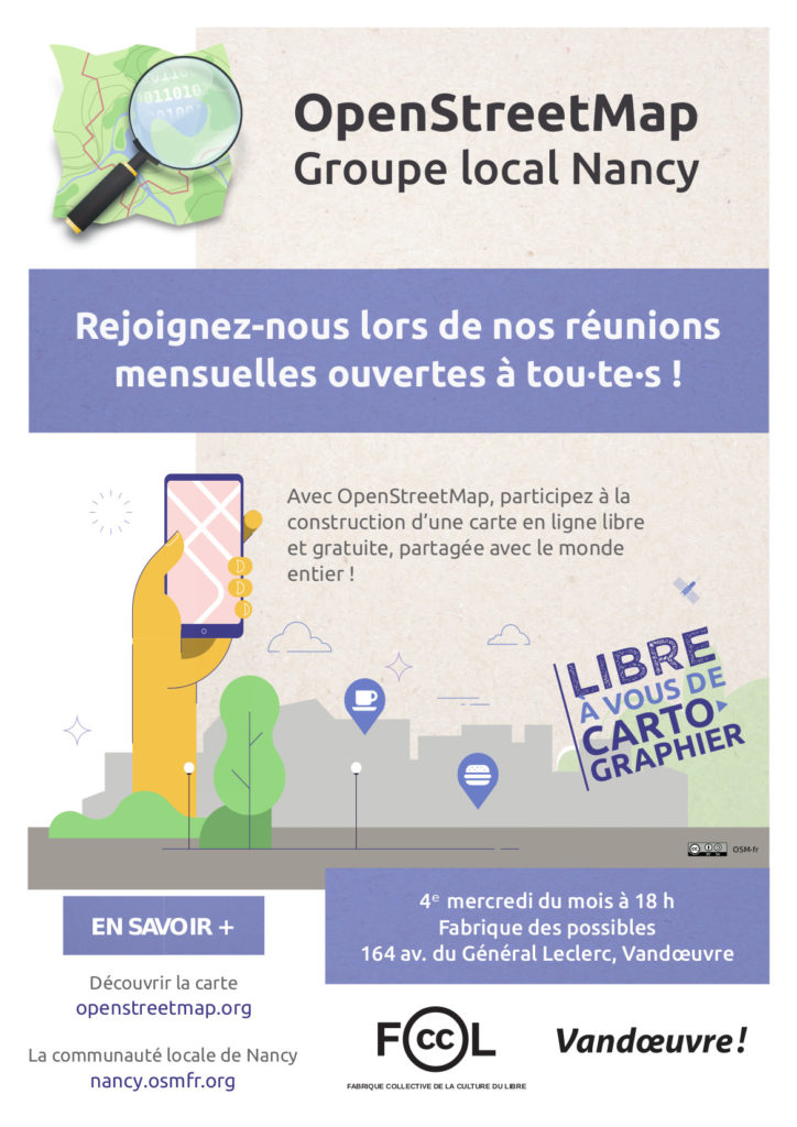 Illustration de l'affiche OpenStreetMap Nancy